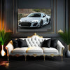 Audi R8 Headlight Glowing Portrait | High Gloss | The Glow Frame Co.