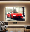 Ferrari F8 Glowing Headlight Portrait |Glowing Portrait | The Glow Frame Co.