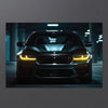 BMW M5 G30 Head Light Glowing Portrait | High Gloss | The Glow Frame Co.