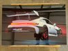 Porshe 911 GT 3 Back Brake Light Glowing Portrait | High Gloss | The Glow Frame Co.