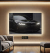 BMW M5 Head Light Glowing Portrait | High Gloss | The Glow Frame Co.