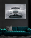 Rolls Royce Phantom Ghost Glowing Headlight Portrait | Highgloss | The Glow Frame Co.