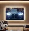 BMW X5 Glowing Headlight Portrait | High Gloss | The Glow Frame Co.