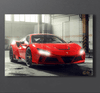 Ferrari F8 Glowing Headlight Portrait |Glowing Portrait | The Glow Frame Co.